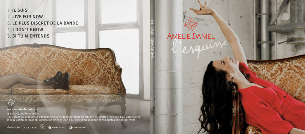 Face extérieure de l'album L'Esquisse de la chanteuse Amélie Daniel