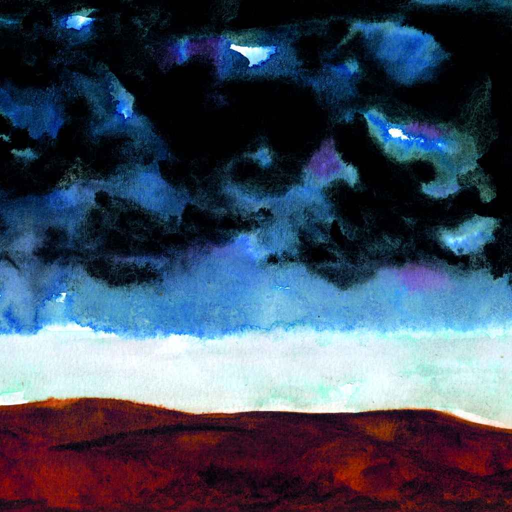 Aquarelle livre Le Démon de la Colline aux loups extrait carré