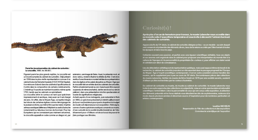 Catalogue de l'exposition Curiosité(s) du Musée Labenche - extrait 1