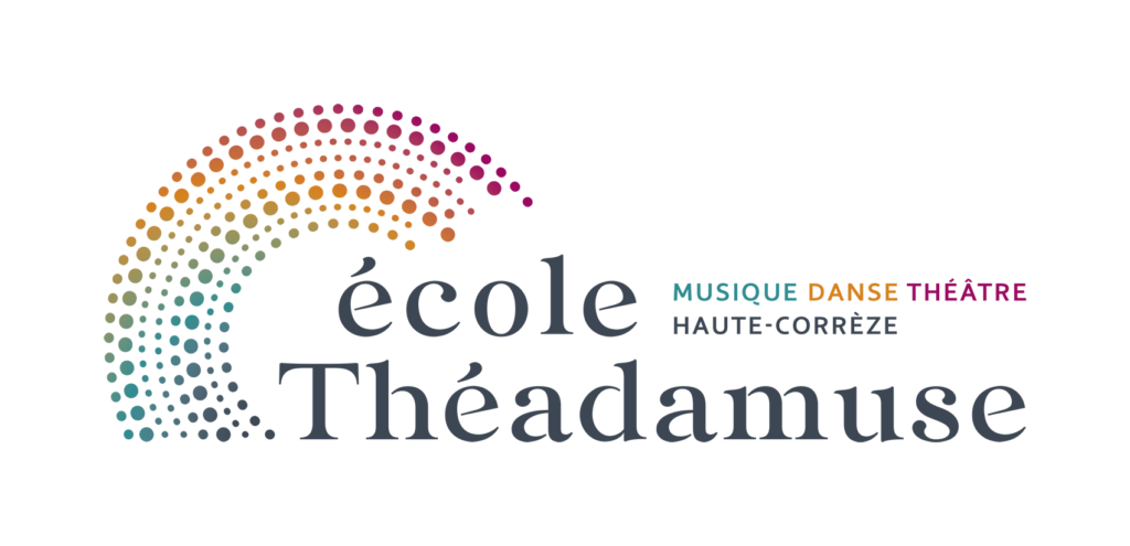 Logotype de l'École Théadamuse - Musique, danse et Théâtre en Haute-Corrèze
