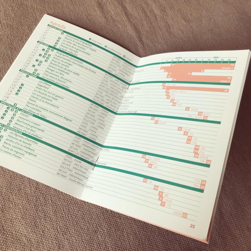 Livrets de programme des Printemps de Haute Corrèze 2021, intérieur 2/3